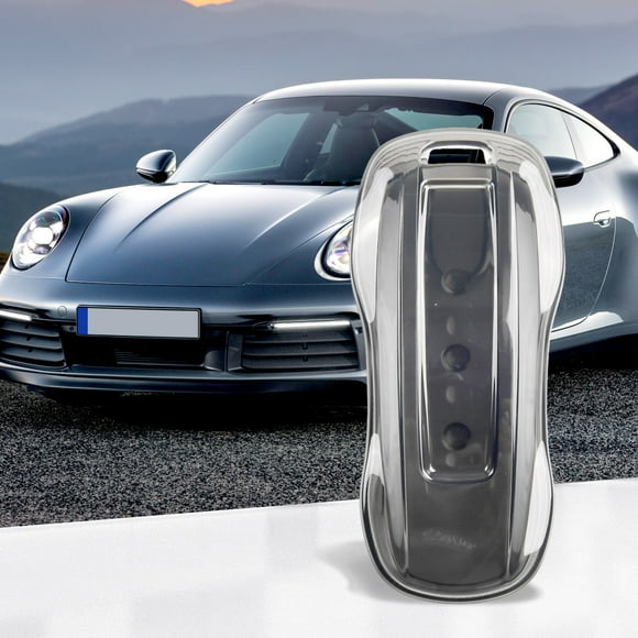 beisidaer Black Tpu Transparent Key Fob Case Cover For Porsche 2019-2023 For Panamera 2017-2023 For Taycan/ 911 (992 Series) 20-23