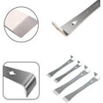 thumbnail image 3 of Stainless Steel Pry Bar Set, 4 PCS Stainless Steel Flat Bar Crowbar, Small Pry Bar, 17CM Mini Crow Bar 25.5CM Pry Tool, Molding, Scrape, Nail, Baseboard Trim Puller, & Prop Bottle Opener, 3 of 4