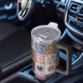 thumbnail image 6 of 40oz Pioneer Flower Floral Print Pattern Insulated Tumbler with Handle, BPA-Free Leak Proof Lid and Straws, Double Wall Vacuum, Hot 12h/Cold 34h, 6 of 6