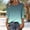 Army Green, variant on YHAJDS Womens T Shirt Gradient Shade Button 3/4 Sleeves Ample Spring Summer Leisure Shirts