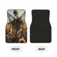 thumbnail image 2 of Honeii Skull Butterfly Sunflower Print Car Foot Mat Four-Piece Set - Front & Rear Universal Car Floor Mats for SUVs, Trucks, Sedans, 2 of 7