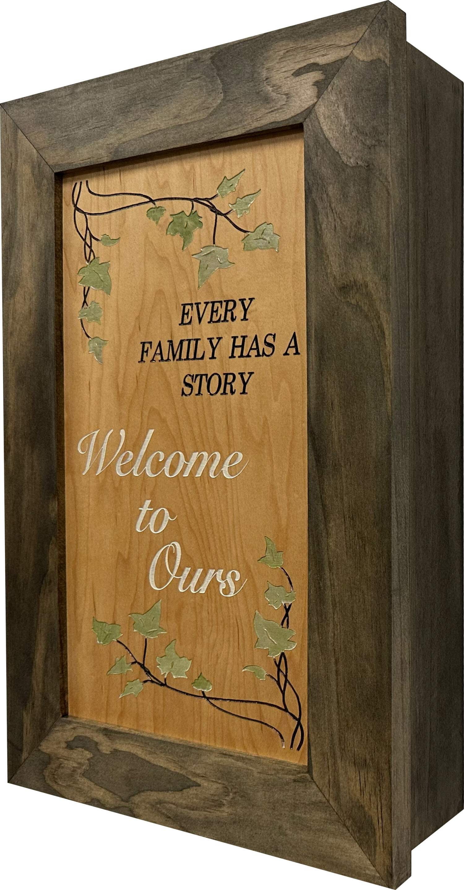 Bellewood Designs Wooden Gun Safe Wall Mountable Decoration Every Family Has a Story Welcome to Ours …