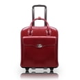thumbnail image 3 of W Series | MELROSE | 15" Leather Vertical Wheeled Ladies' Laptop Briefcase - Red, 3 of 6