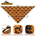 thumbnail image 2 of Fall Halloween Dog Bandanas Reversible 2 Pack Small, Black Pumpkin Ghost Spider Web Cute Halloween Pet Bandanas for Dogs Adjustable Triangle Holiday Scarves for Small Medium Boy Girl Dogs, 2 of 6