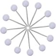 thumbnail image 2 of 5X11mm round head nail, plastic big head cork map pin (white) 300 pieces, 2 of 4