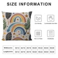 thumbnail image 5 of Nawypu Boho Abstract Rainbow Moon Leaves Throw Pillow Covers, Decorative Retro Aesthetic Bohemian Hippie Rainbow Cushion Case Pillowcase for Couch Sofa,, 5 of 5