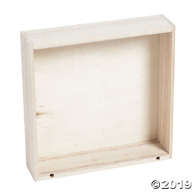 DIY Unfinished Wood Box Frames