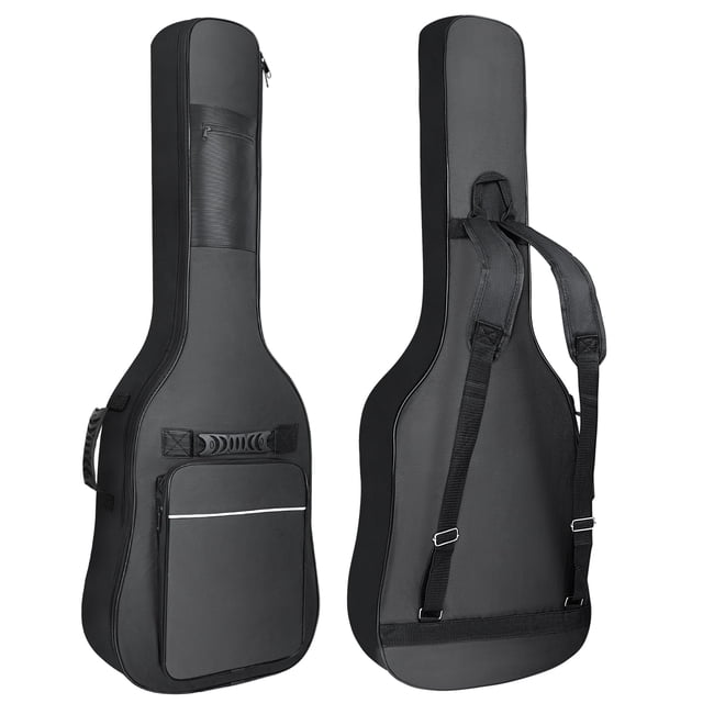 LETSROCK 38 40 41 Inch Electric Guitar Bag, Electric Guitar Gig Bag 0.35 Inch Waterproof Thick Padding Backpack Soft Ele