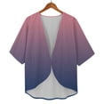 thumbnail image 6 of Jxximdong Cardigans for Women, Chiffon Short Sleeve Open Front Cardigan Lightweight & Breathable Summer Cover Up for Casual & Wear, Women's Bolero Shrugs Purple, 6 of 7