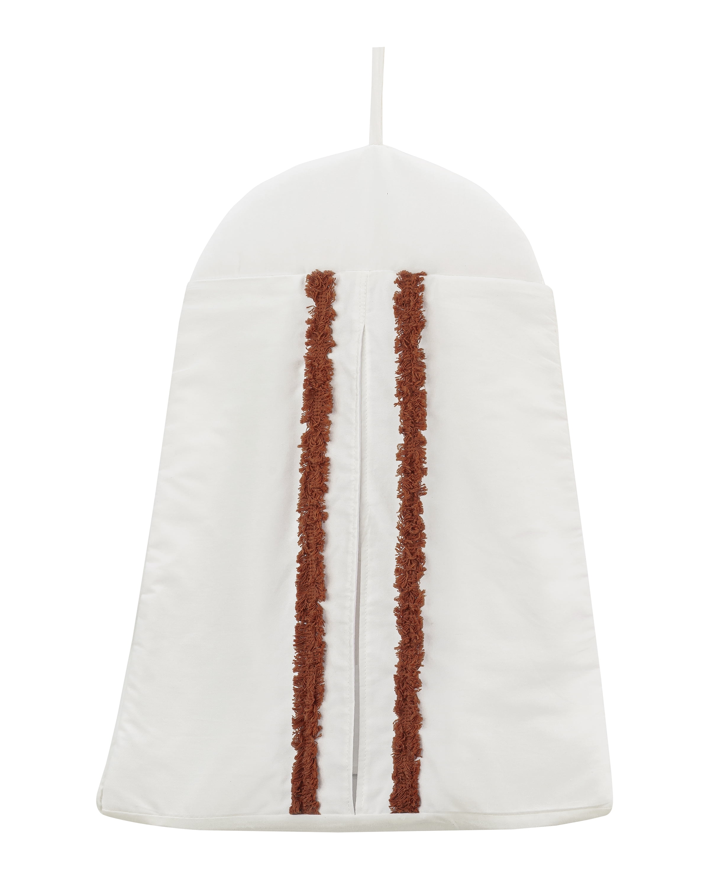 Sweet Jojo Designs Boho Fringe Rust Orange Ivory Off White 4 Piece Crib Bedding Set