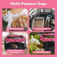 thumbnail image 7 of Luxvie Portable Pet Playpen Dog Cat Playpen Cat Cage Indoor with Mesh Foldable Outdoor Kitten Playpen for Indoor Cats Pen for Puppys Small Dogs, Red & Black, 7 of 7