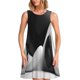 thumbnail image 1 of Fotbe Black White Fluid Sculpture Vestido de Verano sin Mangas para Mujer – Vestido Midi Línea A, Estilo Camiseta Floral, Vestido Playero Casual y Fluido, 1 of 7