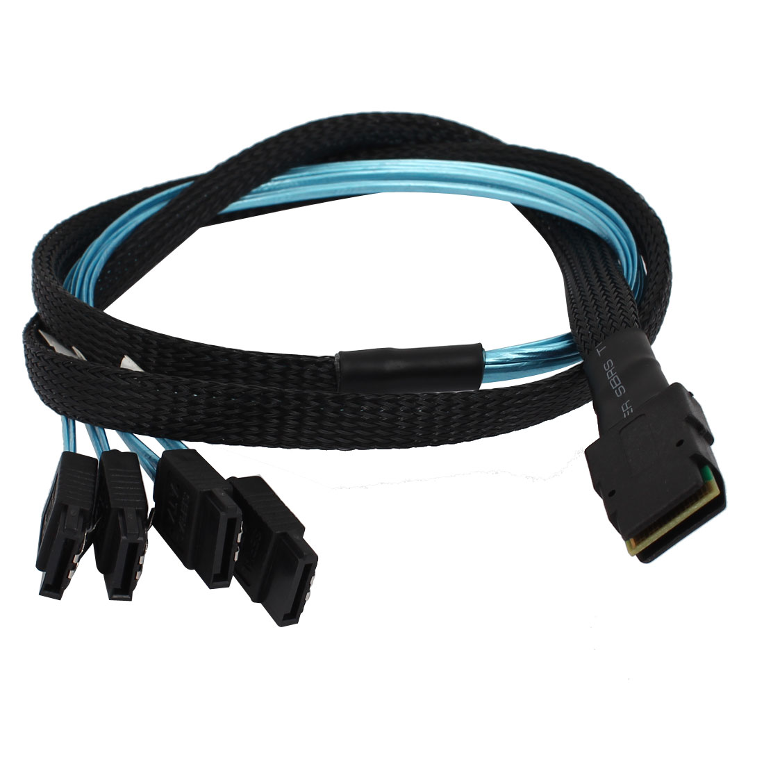 SAS SFF8087 36 Pin Male to 4 SATA 7Pin HDD Hard Drive Splitter Adapter