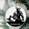 thumbnail image 2 of Viking Thor Ornament, Personalized Christmas Ornament, Nordic Viking Scandinavian Custom Name Gifts for Viking Norse Mythology Lovers Keepsake Hanging Xmas Tree Decorations uCSsZi, 2 of 5