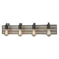 thumbnail image 2 of Elk Home Brookweiler 4-Light Vanity Sconce in Polished Nickel with Dark Wood Backplate, 2 of 2