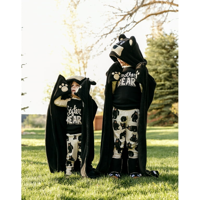 小物 keboz BB LOGO LARGE BLANKET LazyOne Wearable Hooded Blanket for Kids, Animal Hooded