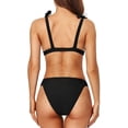 thumbnail image 4 of Women's Animal Print Triangle Bikini Set Tie High Cut Two Piece Swimsuit, 4 of 6