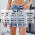 thumbnail image 3 of zbxnLI Jean Shorts for Women High Waisted Split Denim Shorts Pull on Short Jeans Fashion Clothes, 3 of 7