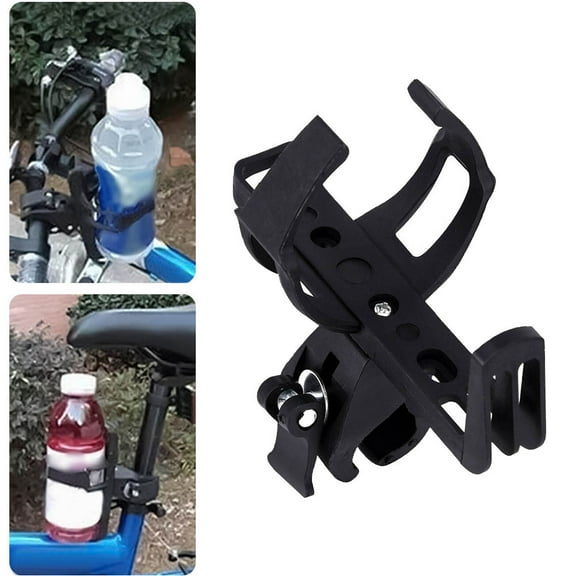 Walbest Bike Water Bottle Holder Bracket, Adjustable Bicycle Water Bottle Rack Cage Rotating for MTB Bicycle Stroller Motorcycle Black