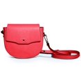 thumbnail image 3 of Ferwind Women's Saddle Crossbody Peek-A-Boo Pocket Kitty Snout Hardware Crimson Crush, 3 of 5