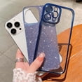 thumbnail image 3 of Compatible with iPhone 13 Pro Max Glitter Plating Case, Luxury Bling Sparkly Shiny Clear Case for iPhone 13 Pro Max 6.7" Camera Protection Soft TPU Shockproof Back Cover for Women Girl Blue, 3 of 12