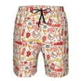 thumbnail image 3 of Logiee Firefighter Icons Print Mens Swim Trunks Quick Dry Board Shorts,Breathable Hawaii Beach Shorts Swimwear Bathing Suits-3X-Large, 3 of 6