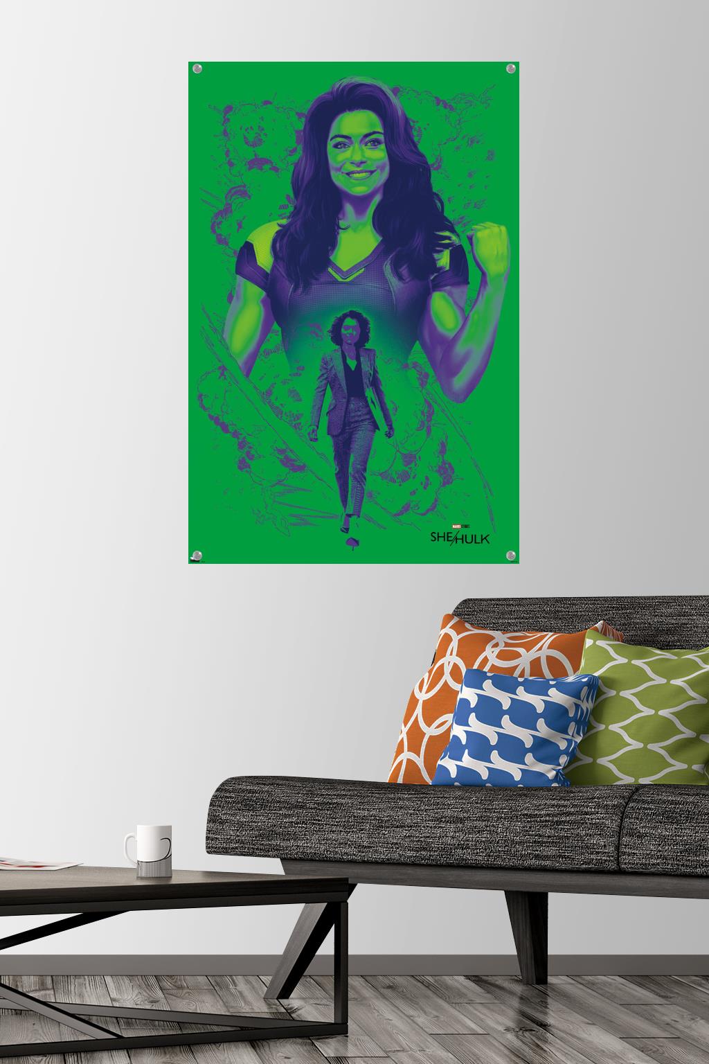 Marvel She-Hulk - Pose Wall Poster with Pushpins, 22.375" x 34"