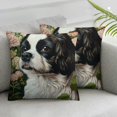 thumbnail image 3 of Set of 2 dogs flowers plants Pillowcases, Double-Sided Print Home Furnishing Mother's Day, 3 of 8