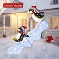 thumbnail image 6 of Outdoor Christmas Decorations Lighted Penguins - HOYECHI Outside Christmas Decorations Light Up 2 Slide Penguins 48 Inch, Light Up Skiing Penguins with 130 LED Lights, for Front Yard Porch Gardens, 6 of 8