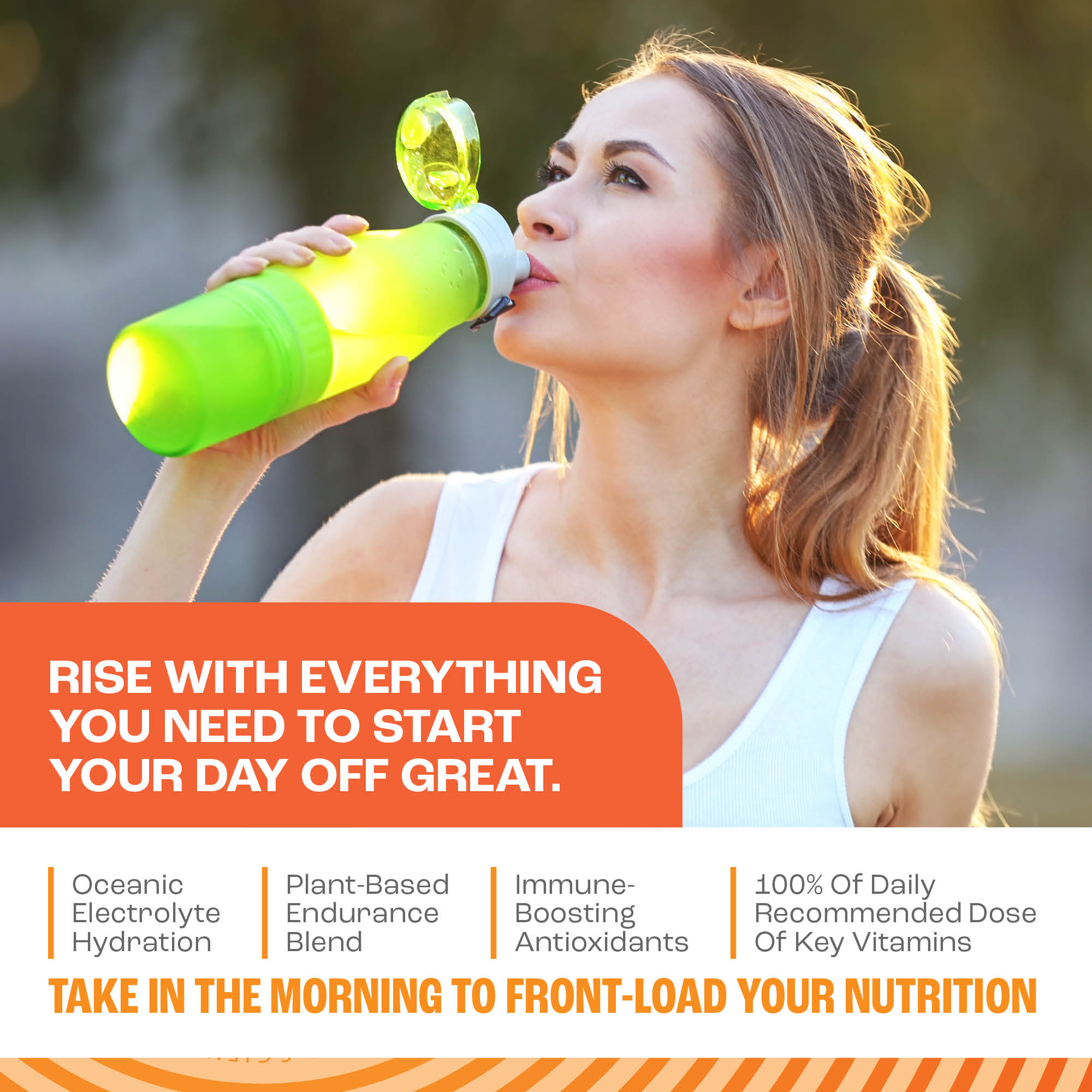 Mantra RISE Zero Sugar Electrolyte Powder Drink Mix with Nootropics, Vitamins & Brain Support, Keto Vegan Hydration Supplement, Citrus Coconut
