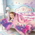thumbnail image 4 of Manfei Rainbow Axolotl 7 Pieces Full Size Bedding Sets,Animals Print Full Size Bed in a Bag,Colorful Stars Reversible, 4 of 7