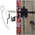 Fence Door Lock 2 Sets Gravity Lever Gate Latches Metal Leverage