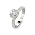 thumbnail image 2 of 1.00ctw Diamond Halo Engagement Ring in 10k  White Gold, 2 of 4
