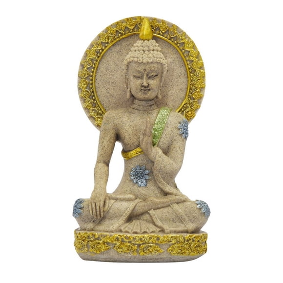 Escultura de Buda meditando, estatua de resina, 12 cm, New Chi