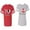 Men Red / Women Heather, variant on I Love My Husband Wife Matching Couple Cotton Jerseys (Men Red / Women Black) (Men S / Women S)