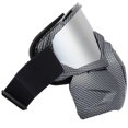 thumbnail image 3 of Gafas de moto unisex con estilo de piel de serpiente, protección para exteriores y todo tipo de clima, con máscara y lente desmontables, 3 of 8