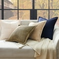 thumbnail image 4 of Topfinel 20" x 20" Wide Side Pillowcase,Corduroy Decorative Textured Pillow Cover, Navy,Set of 2, 4 of 8