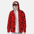 thumbnail image 2 of Vsdgher Ladybug Pattern Print Adult Hoodie Shirts Rash Guard for Men Women,Long Sleeve Sun Protection Fishing Shirts for Athletic Running Swim-XX-Large, 2 of 7