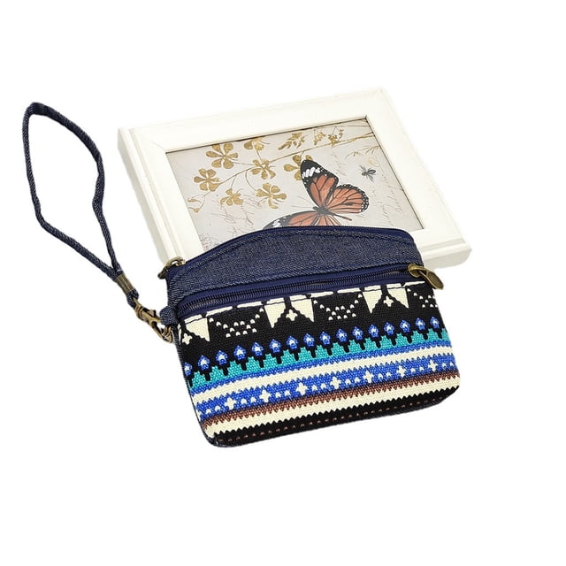 Ruiboury Lightweight Coin Purse In Ethnic Suitable For Any Occasion And Other Small Green - national win 1Set