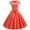 Watermelon Red, variant on Patlollav Summer Dresses,Women Short Sleeve Swing 50S Housewife Casual Evening Party Prom Dress