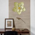thumbnail image 4 of Decoración de pared Flores de metal Soledad escultura de arte de pared 25 cm blanco, 4 of 7