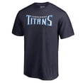 thumbnail image 2 of Men's Navy Tennessee Titans Wordmark T-Shirt, 2 of 3
