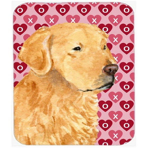 Carolines Treasures  Golden Retriever Hearts Love And Valentines Day Mouse Pad