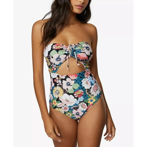 Womens Swim Twiggy Sayulita One-Piece Swimsuit, Black, L