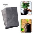 thumbnail image 3 of GYZEE 100Pcs Thicken Nursery Bags Plant Grow Bags Pots Flower Planting Bags 17x35cm, 3 of 6