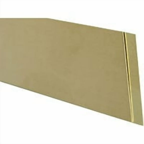 K&S 0.032 in. X 1/2 in. W X 12 in. L Mill Brass Metal Strip