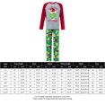 thumbnail image 2 of Pijamas Navideñas Conjunto de 2 piezas a juego, cómodo camisón de vacaciones, traje para el hogar Ygjytge Verde*Niño 10-11 años para Unisex, 2 of 9