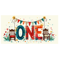 thumbnail image 6 of Cute Fabric Banner with ONE Lettering and Heart Decorations for First Birthday Party Backdrop Party Supplies Photography Props Decorations Background, 6 of 8