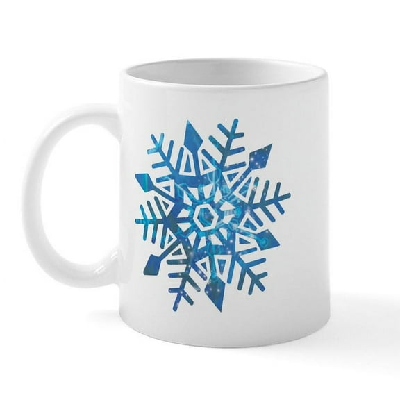 CafePress - Serene Snowflake - 11 oz Ceramic Mug - Novelty Coffee Tea Cup