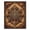Orange, Pattern 12, variant on ODIKA 4' x 6' Machine Washable Non-Slip Area Rug, geometric geometric High Traffic Rug, Orange, 981013